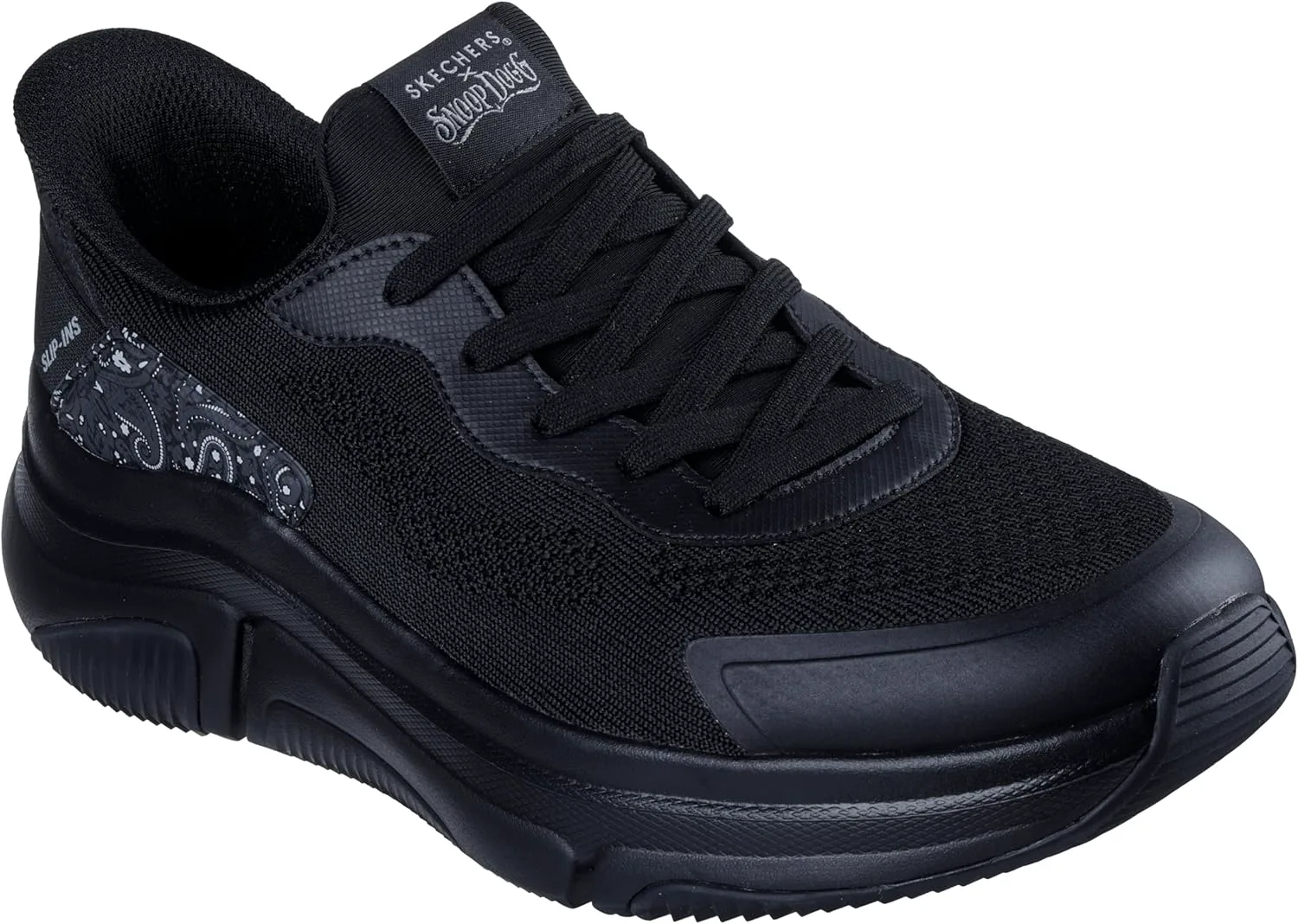 Мужские слипоны Skechers Snoop Sparrow Flex - Soarin' Hands Free, черный