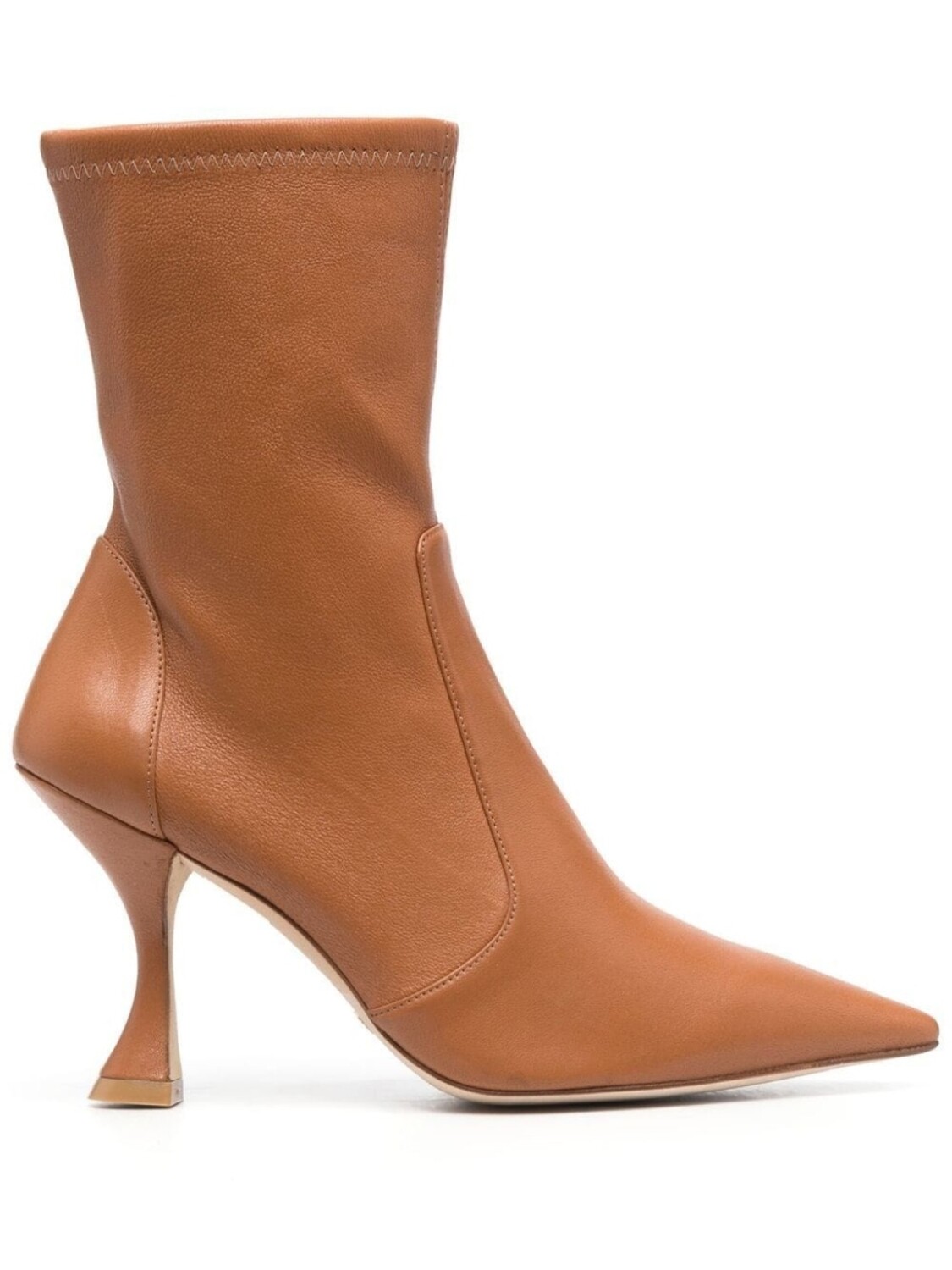 

Stuart Weitzman ботильоны на каблуке, коричневый