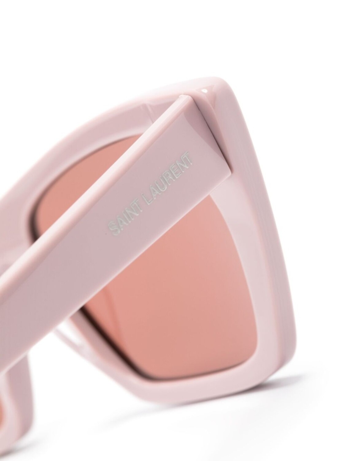 Saint Laurent Eyewear солнцезащитные очки SL 276 Mica в оправе 'кошачий глаз', розовый — фото 3