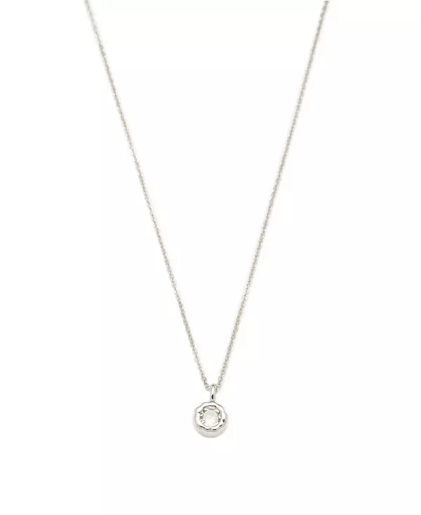 

Ожерелье с подвеской Skyler Molten Solitaire из кубического циркония Classicharms, silver/clear