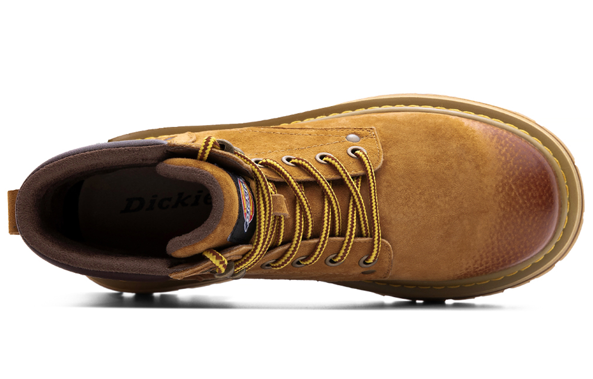 Мужские ботинки Dickies кожаные с флисовой подкладкой, желто-коричневый — фото 4