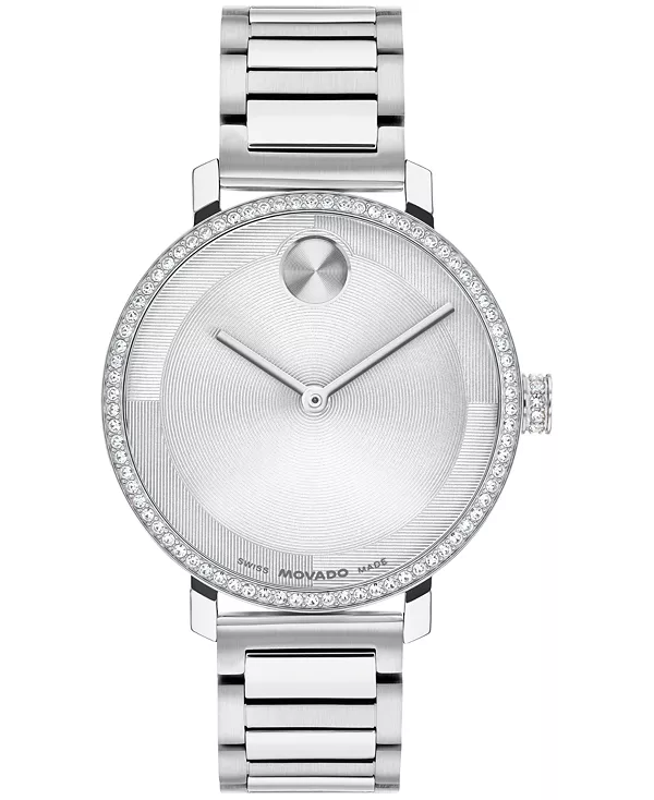 

Женские часы Bold Evolution 2.0 из нержавеющей стали с кварцевым механизмом, 34 мм Movado, silver-tone