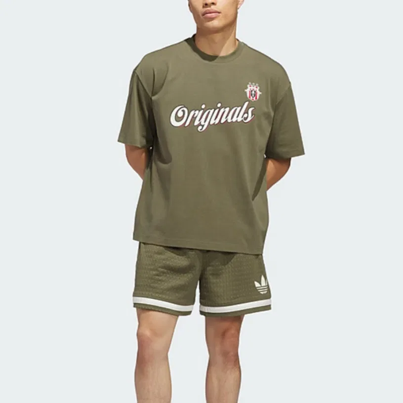 Футболка Adidas Originals зеленая — фото 3