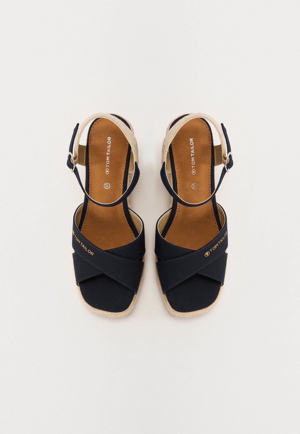 Сандалии с манжетой на щиколотке Platform sandals TOM TAILOR, темно-синий — фото 4