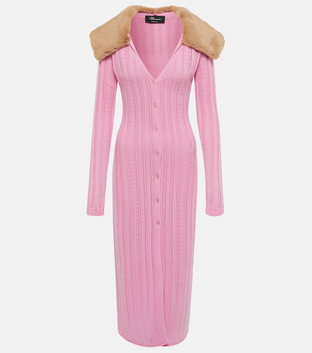 

Кардиган из шерсти и кашемира с ажурной вязкой Blumarine, Peonia