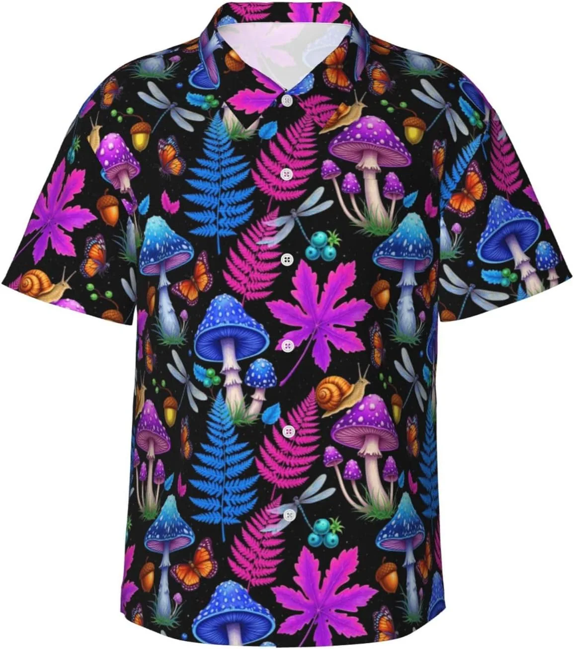 

Мужская пляжная рубашка с коротким рукавом WOEZKEX