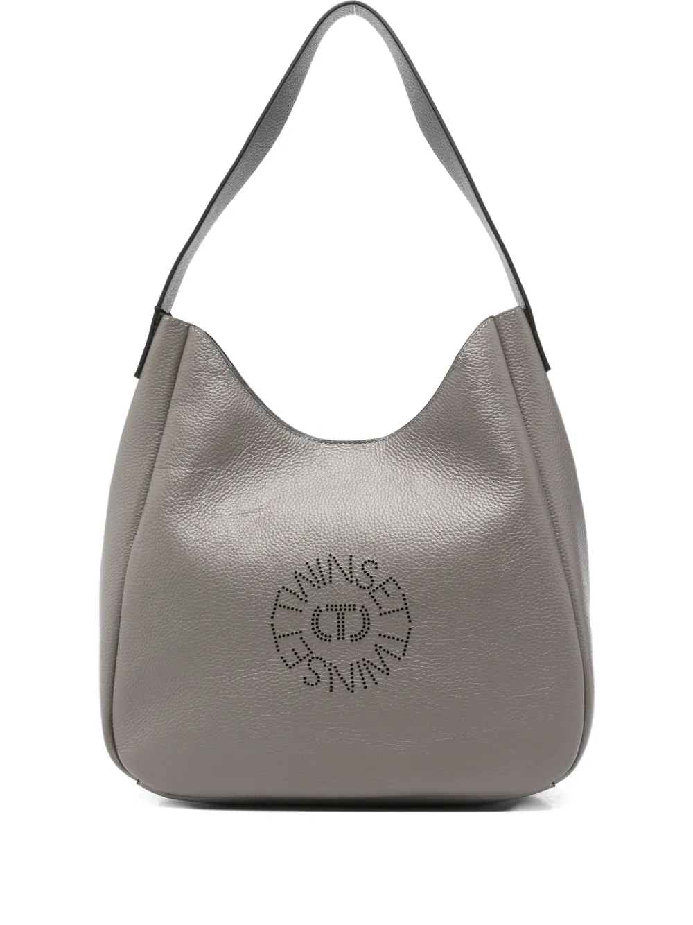 

Сумка через плечо с перфорацией в виде логотипа Twinset, серый