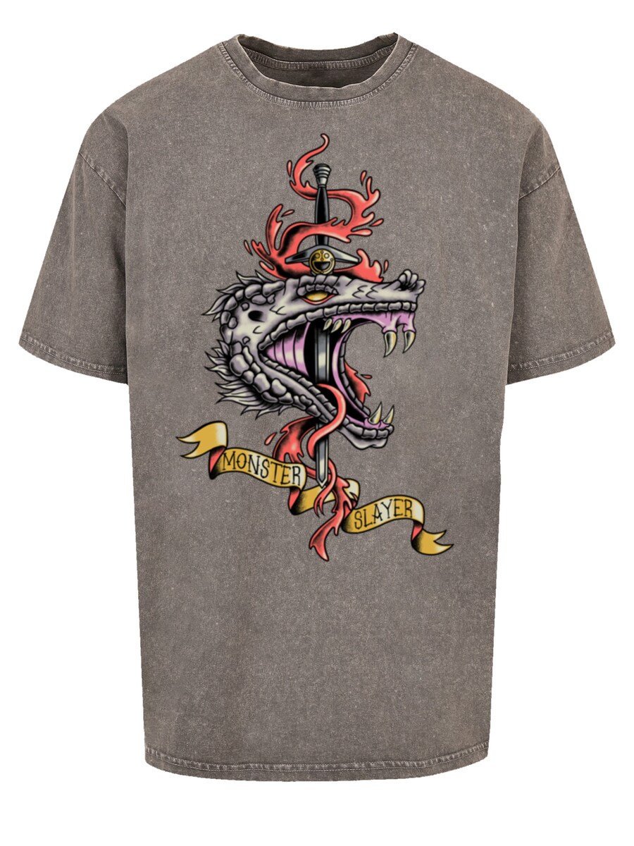 

Рубашка F4NT4STIC The Witcher Monster Slayer Tattoo Netflix TV Series, пятнистый серый
