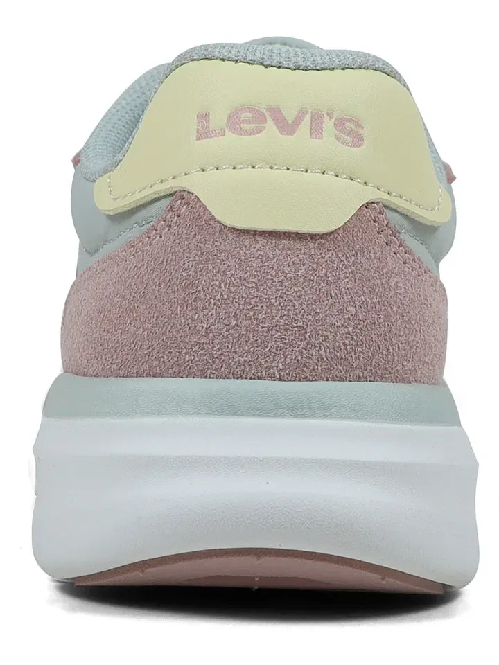 Кроссовки с цветными акцентами, Levi´s, бирюзовый/розовый — фото 4