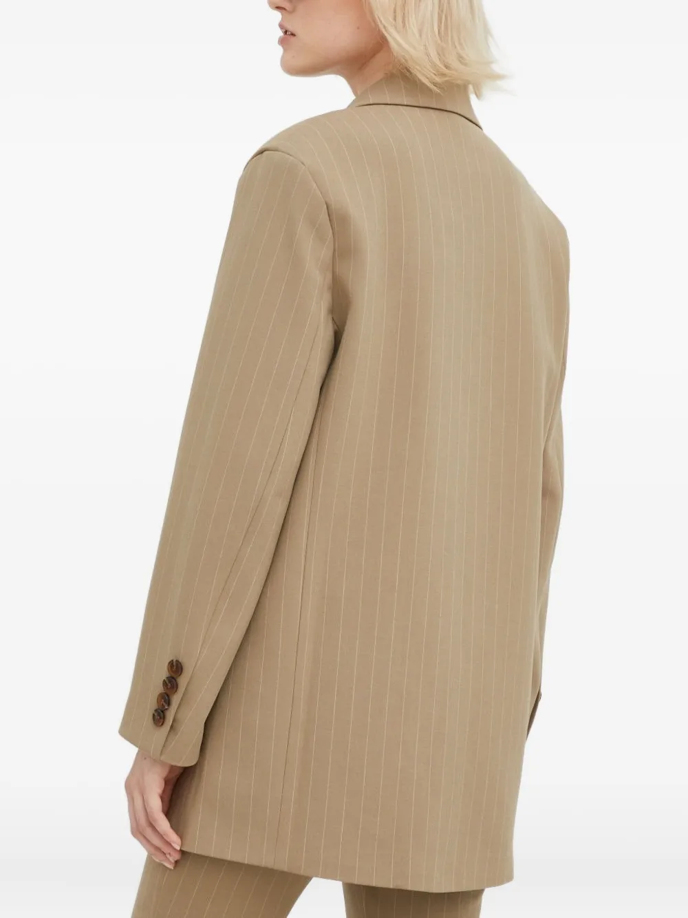 

Однобортный пиджак в тонкую полоску SAMSOE SAMSOE, коричневый