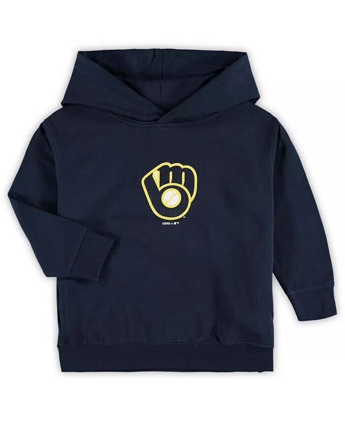 

Толстовка с капюшоном для малышей Navy Milwaukee Brewers Primary Logo Team Outerstuff