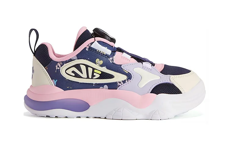 FILA KIDS Детские кроссовки для бега с низким верхом и амортизацией черные розовые фиолетовые для детей 3-7 лет — фото 3