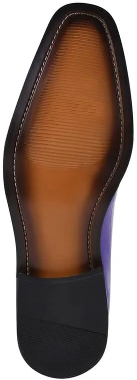 

Мужские оксфорды LIBERTYZENO с животным принтом из натуральной кожи на шнуровке для Рождества, фиолетовый