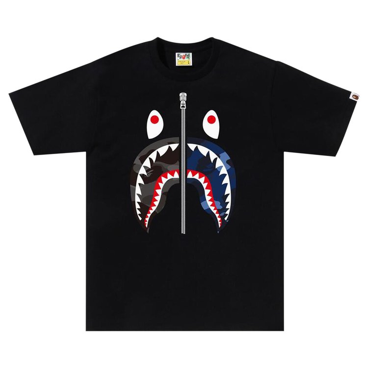 

Футболка BAPE Color Camo Separate Shark Tee, черный