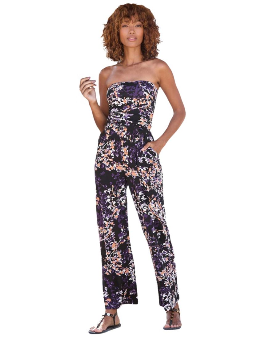 

Женский комбинезон без бретелей LASCANA, Black & purple