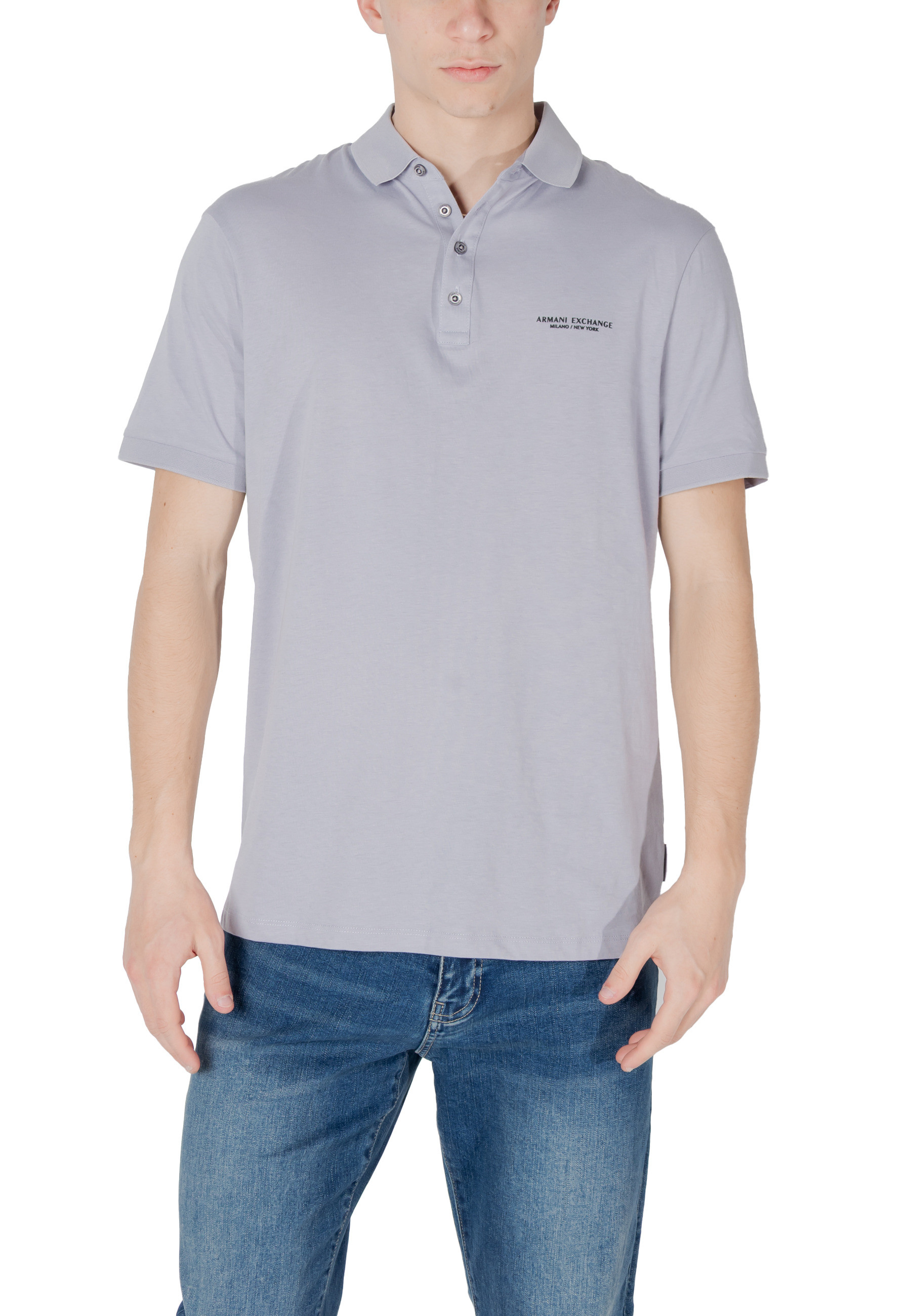 

Поло Armani Exchange, лиловый