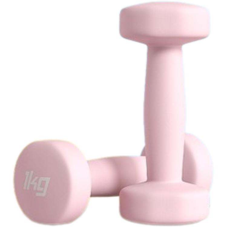 

Гантели Kids' до 5 кг для комплексных фитнес-упражнений PVC, Iron LINING, персиковый