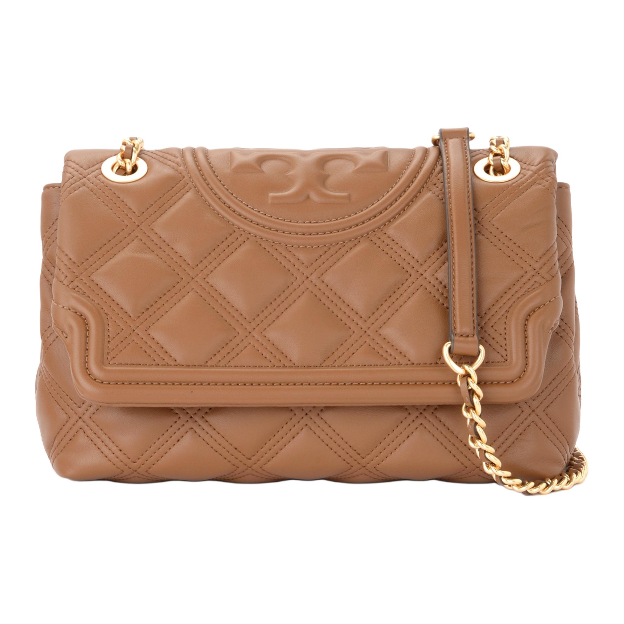 

TORY BURCH Сумка через плечо Fleming Sheepskin, женская, темно-коричневая
