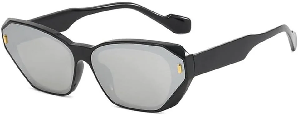 

Солнцезащитные очки прямоугольной оправы для женщин и мужчин, многоугольные солнцезащитные очки в винтажном стиле для мужчин и женщин, SUN3117 Generic, 6