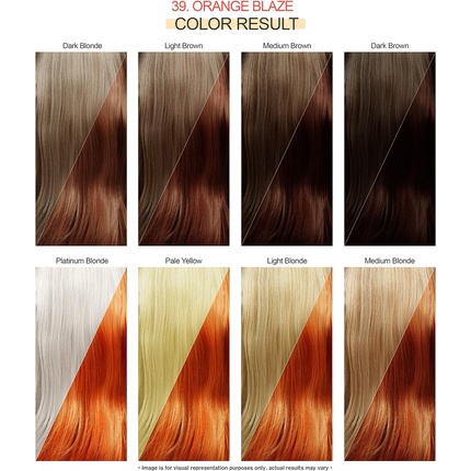 Сияющая полуперманентная краска для волос 39 Orange Blaze 118 мл Adore — фото 3