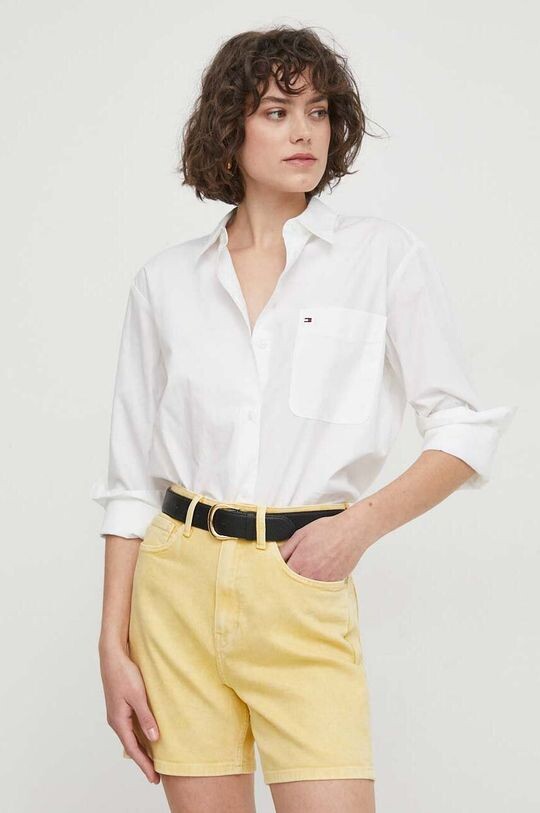 

Хлопковая рубашка Tommy Hilfiger, белый