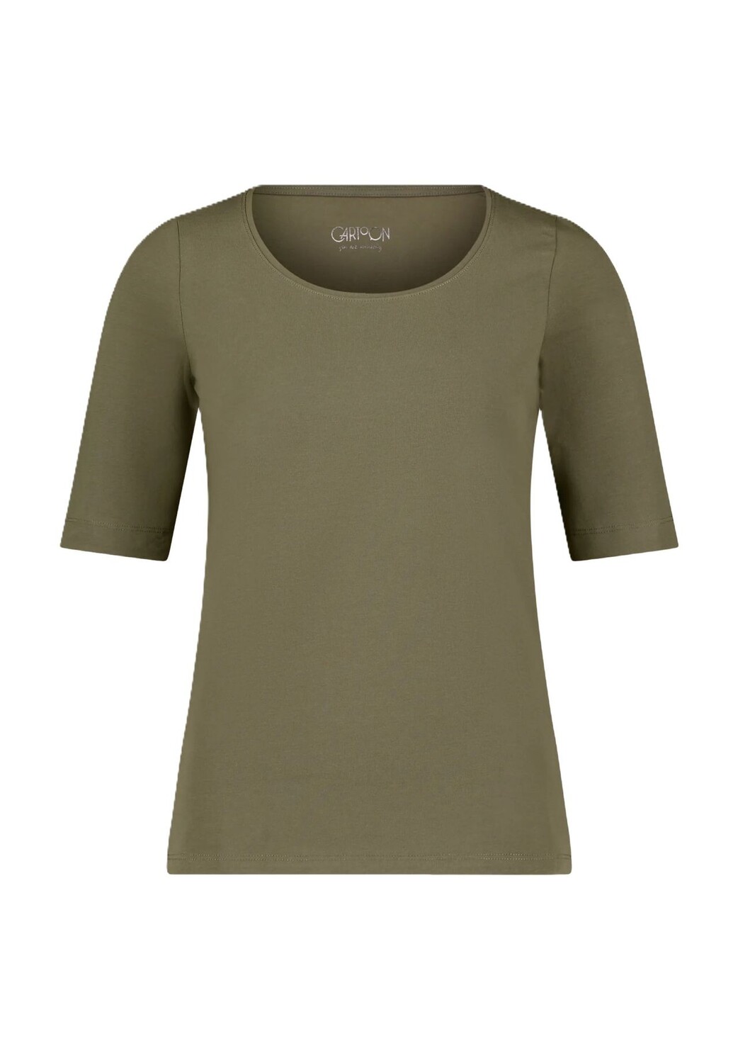 

Футболка с половиной рукава женская CARTOON, цвет 5780 Ivy Green