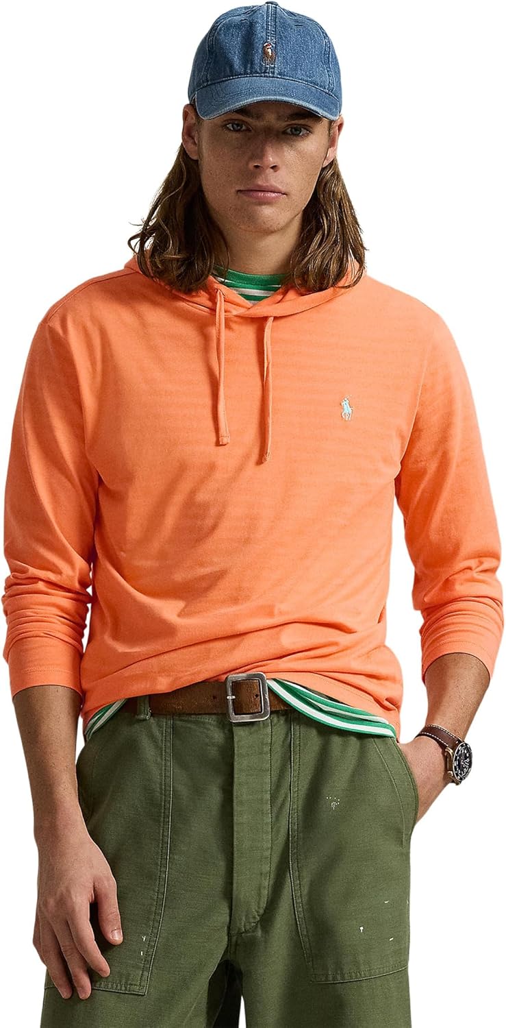 

Мужская футболка с капюшоном POLO RALPH LAUREN из джерси, Classic Peach 1, Оранжевый, Мужская футболка с капюшоном POLO RALPH LAUREN из джерси, Classic Peach 1