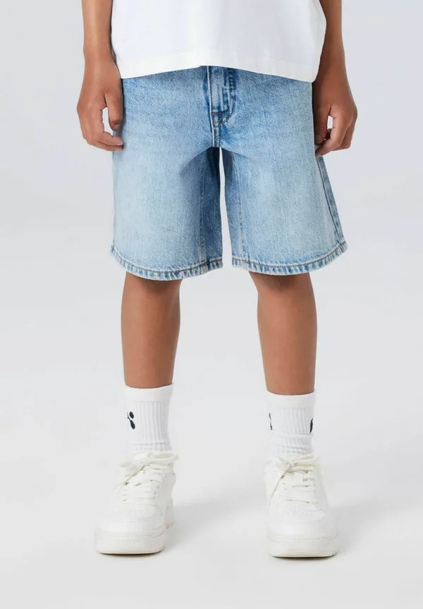 Джинсовые шорты Name It, Light Blue Bleached Denim — фото 2