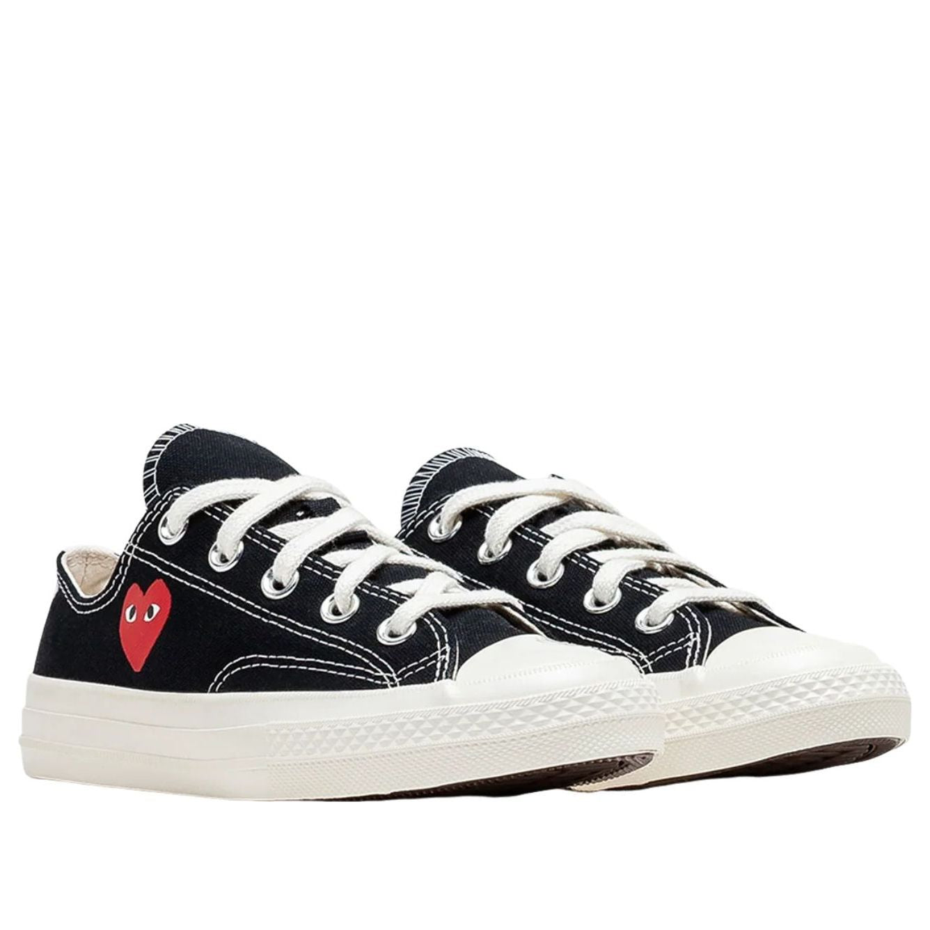(PS) Converse x Comme des Garcons PLAY Chuck Taylor All Star 70 Ox 'Single Heart Black' — фото 2