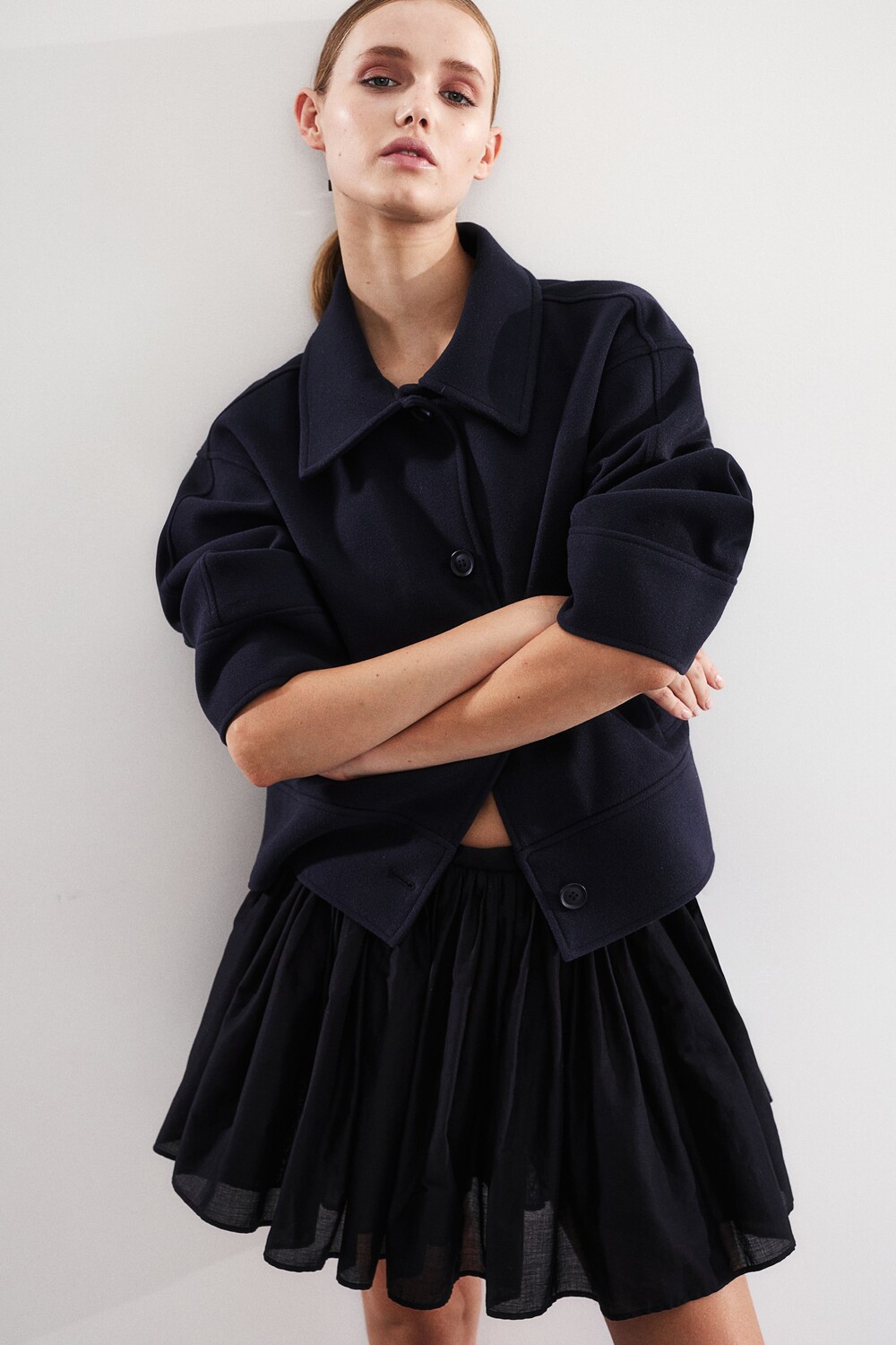 

Валяная куртка H&M, синий