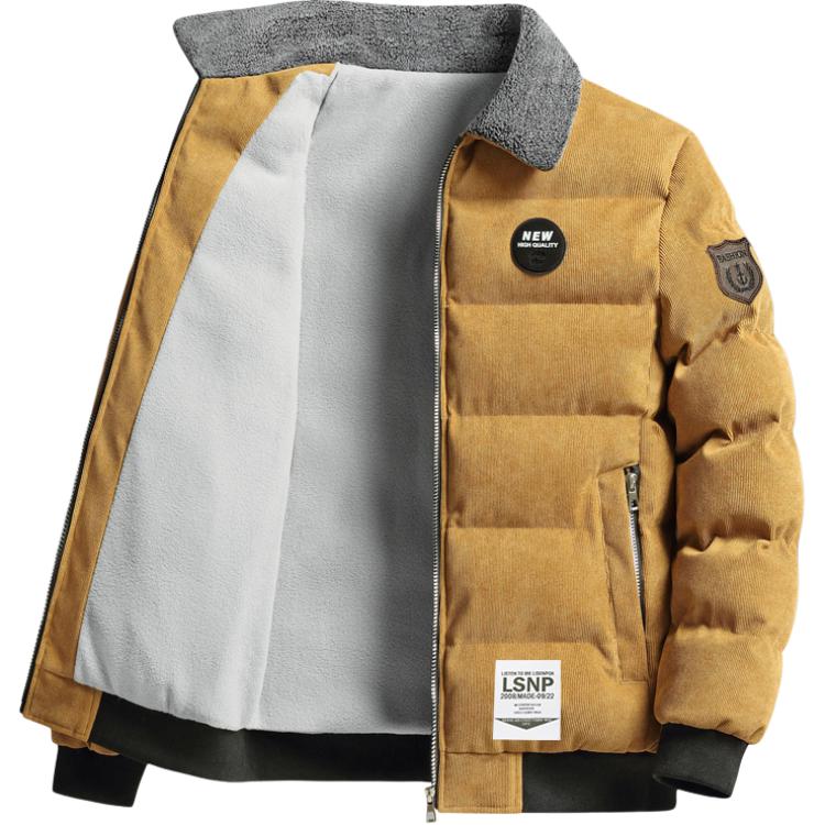 

Пуховик Unisex Lapel Moderate Cargo LISENPOK, earth желтый