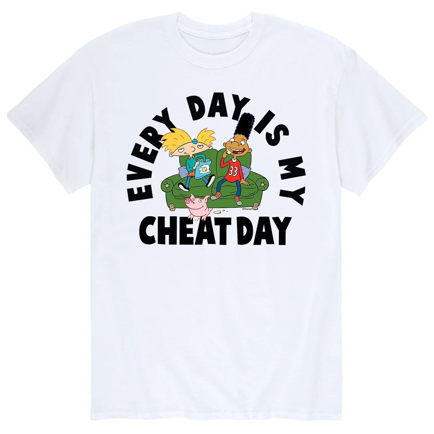 

Мужской «Эй, Арнольд!» Футболка Cheat Day Licensed Character