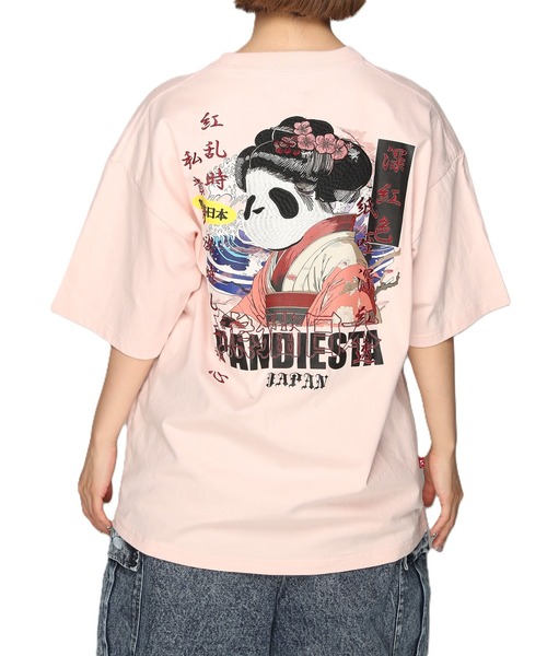 

Футболка с принтом PANDIESTA, розовый