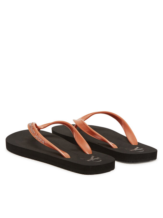 Шлепанцы Beach Sandal Monologo Tpu YW0YW01719 Calvin Klein Jeans, золотой — фото 3