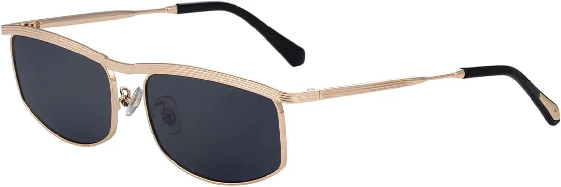 

Классические винтажные металлические панк-солнцезащитные очки для женщин и мужчин, популярные для активного отдыха и вождения, роскошные очки VVTWSSW, Gold Black