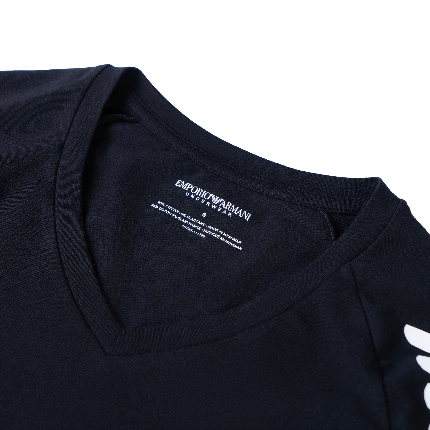 Футболка мужская черная EMPORIO ARMANI — фото 4