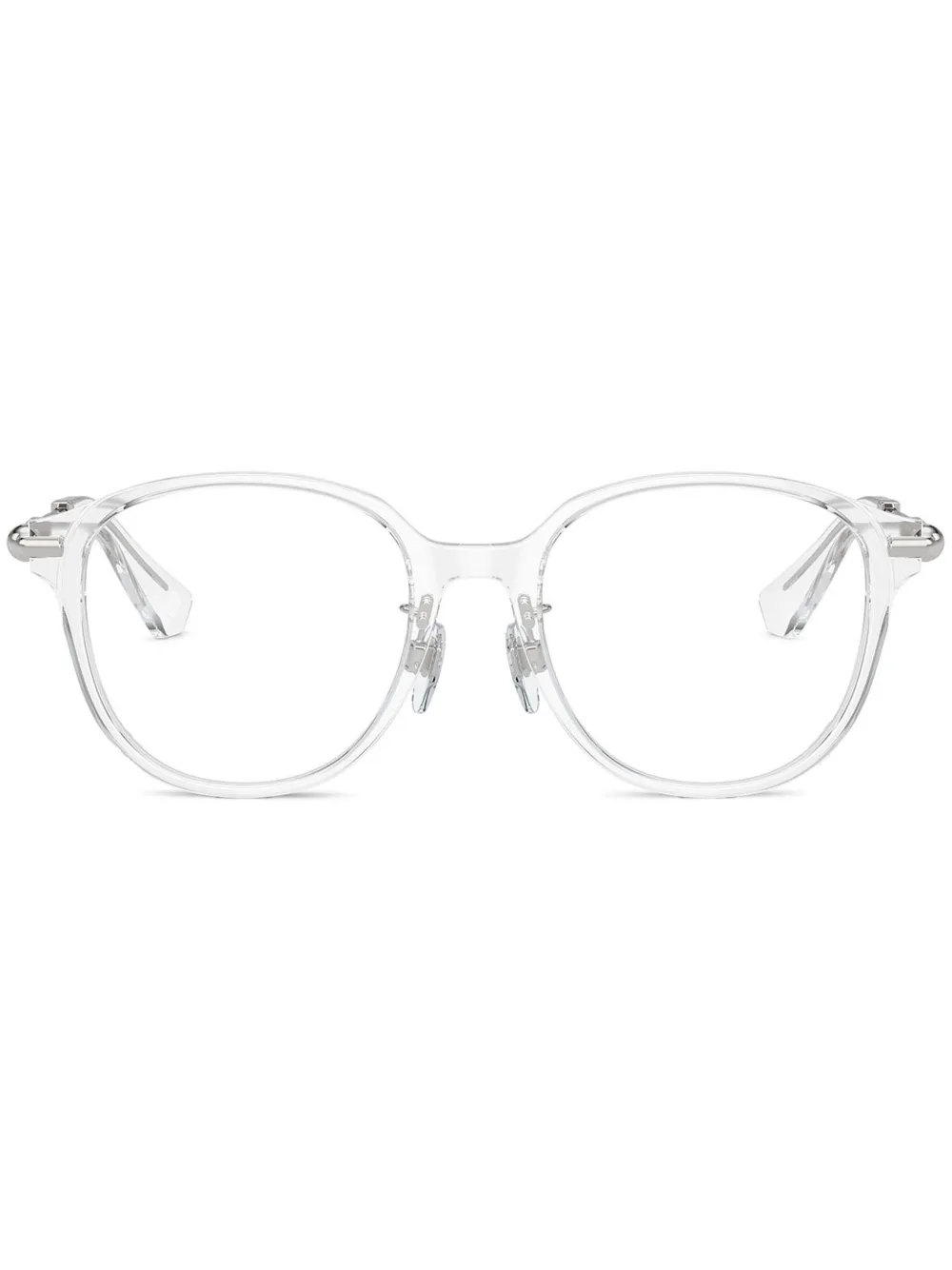 

Очки в круглой оправе BURBERRY, белый