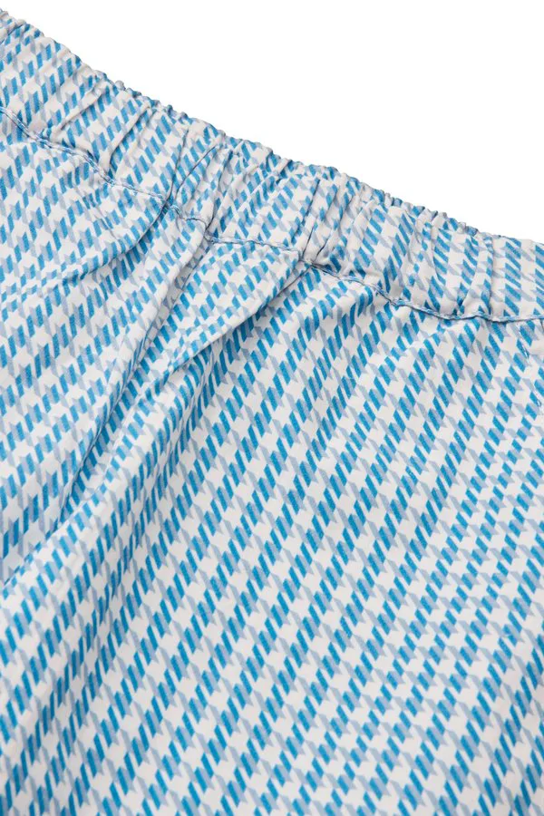 Пижамные штаны Copenhagen Colors, Blue Houndstooth Mini — фото 4