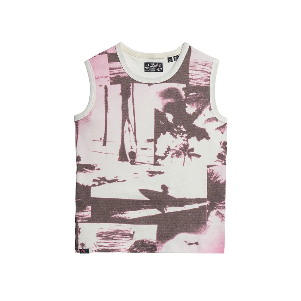 

Футболка Superdry Photographic Logo Slim, черный/бежевый