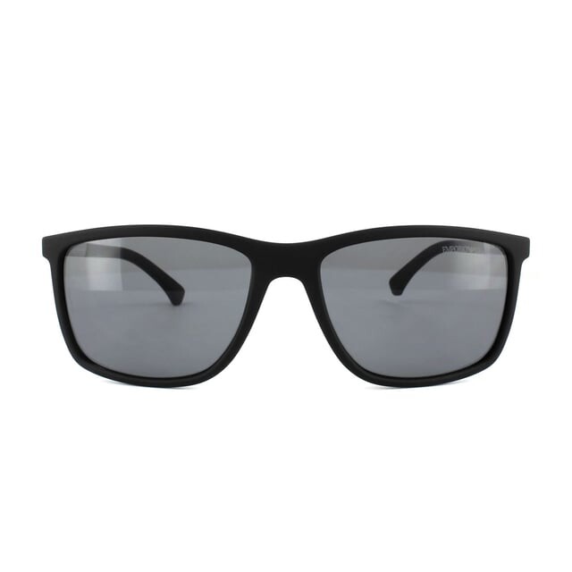 

Солнцезащитные очки 4058 5063/81 каучуковые серые поляризованные Emporio Armani, черный