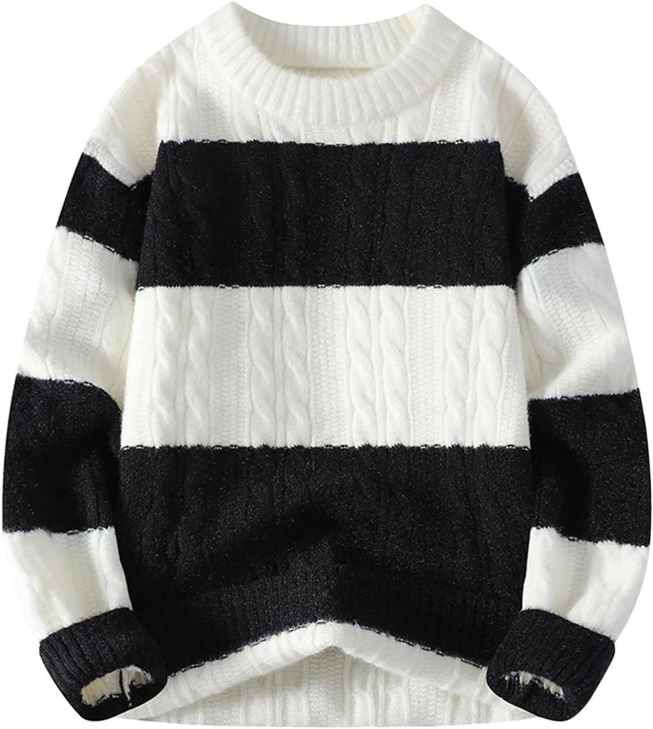 

Мужской свитер Cambkatl с цветными блоками, свободный, с длинными рукавами