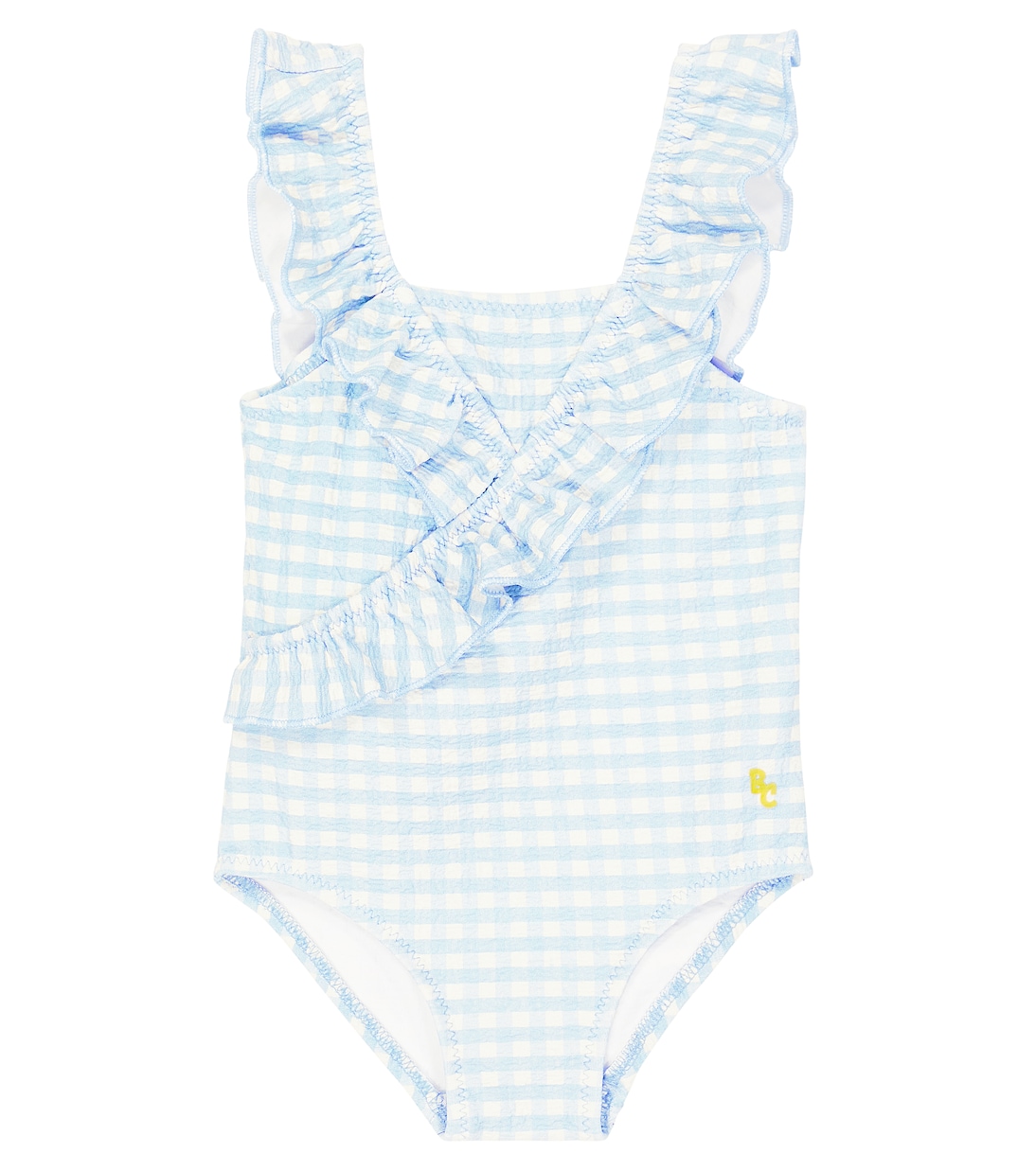 

Детский купальник Vichy с оборками Bobo Choses, Aqua Blue