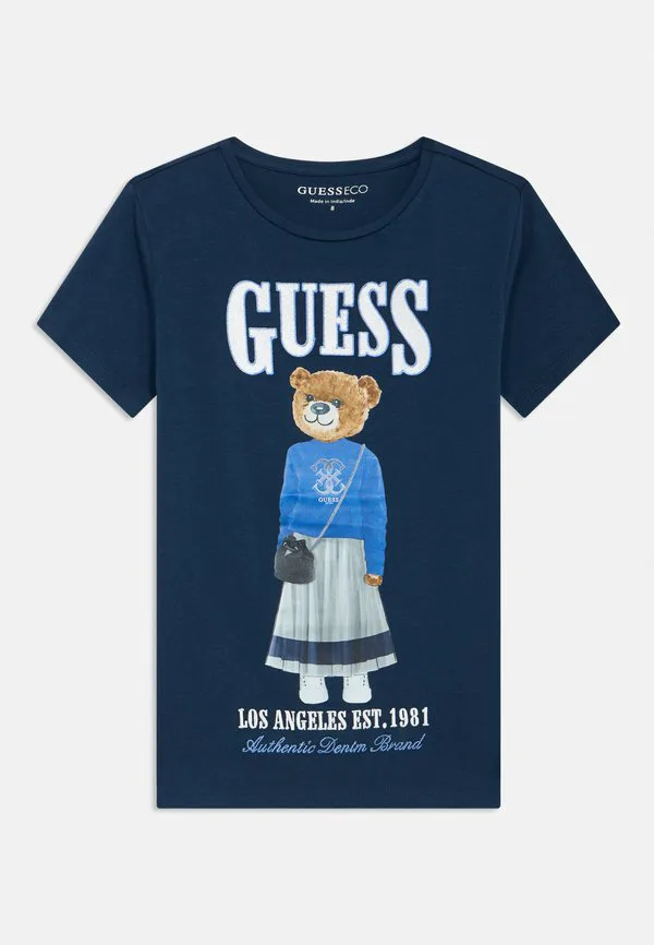 Детская футболка с принтом Guess, Secret Blue