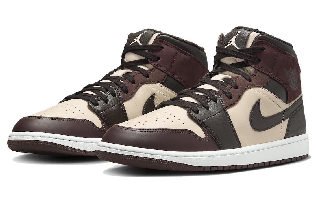 Jordan Air 1 Mid SE 'Paris YMCA' Коричневый Бежевый Черный — фото 3