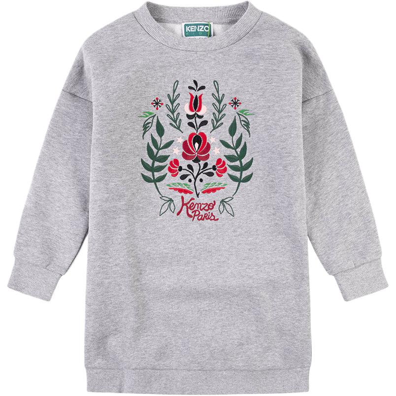 

KENZO Платье с длинными рукавами серое детское
