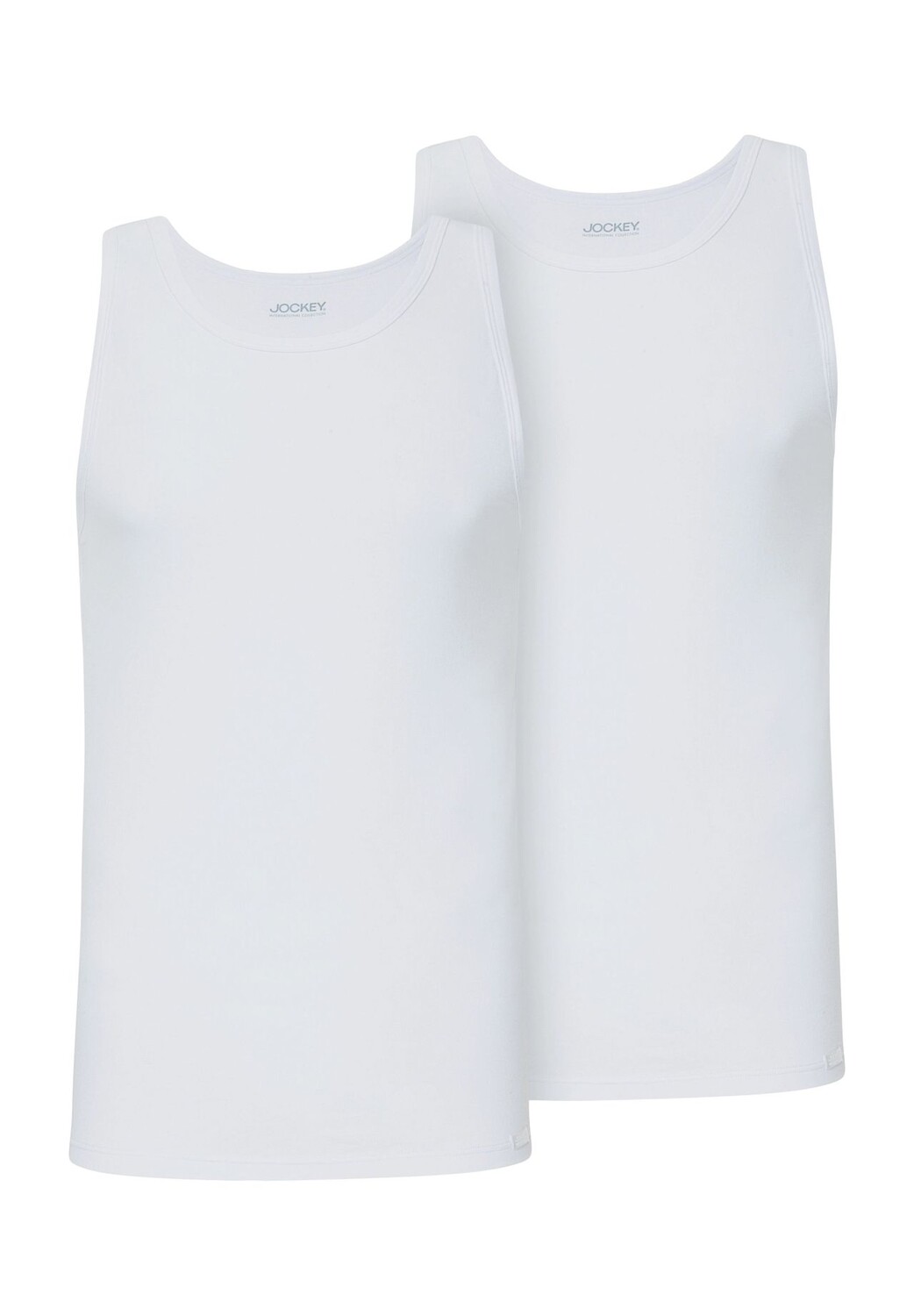 

Майка Cotton+, 2 шт., однотонная, мужская JOCKEY, белый