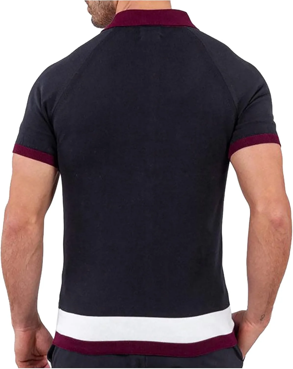 Мужская футболка с коротким рукавом и принтом Slim Fit Colorblock — фото 4