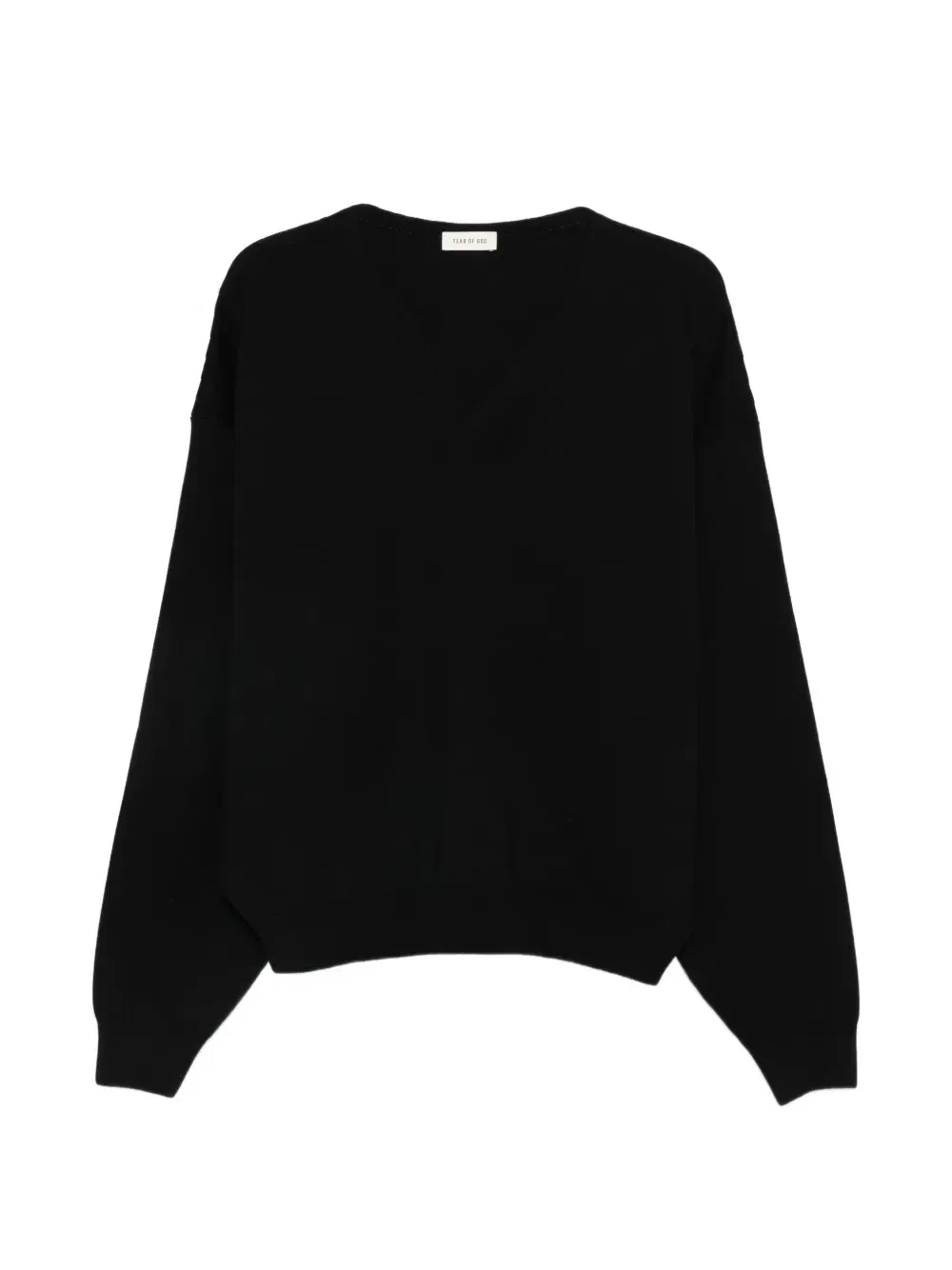 Свитер хенли с длинными рукавами Fear Of God, черный