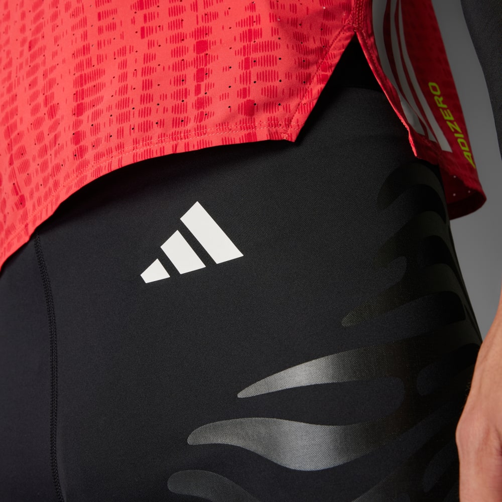 Спортивные шорты-леггинсы Adidas Adizero Control Running Short Leggings, черный — фото 3