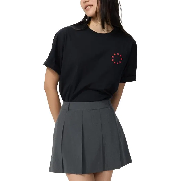 Футболка x HUOYINGRENZHE,LIANMINGKUAN UNIQLO черная — фото 4